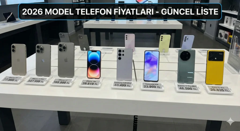 2026 popüler telefon fiyatları (iphone 17, samsun s25, poco x7, xiaomi 17 pro)