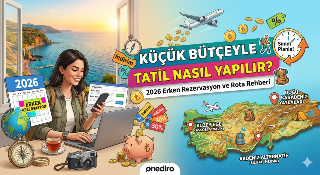 küçük bütçeyle tatil nasıl yapılır, 2026 rota ve planlama rehberi