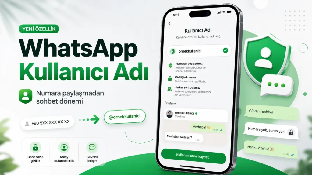 WhatsApp Kullanıcı Adı Nedir, Nasıl Alınır? whatsapp kullanıcı adı nedir, nasıl alınır, ne işe yarar