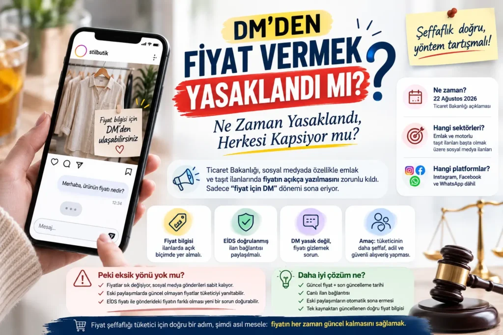 DM’den Fiyat Vermek Yasak mı? Şeffaflık Doğru, Yöntem Tartışmalı dmden fiyat vermek yasaklandı mı