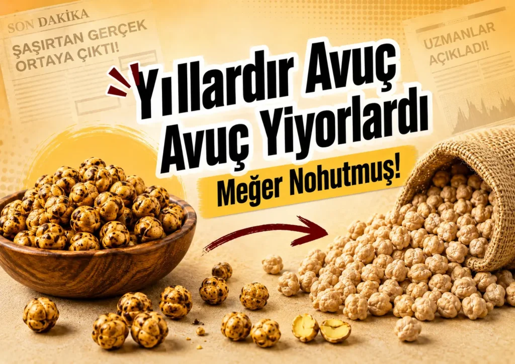 yıllardır avuç avuç yiyorlardı meğer nohutmuş